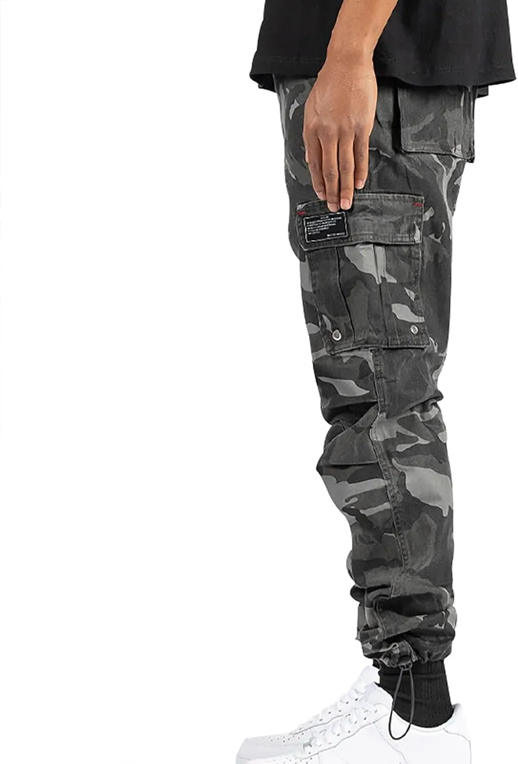 Mens Cargo Pants Multi Pockets Baggy Casual Work Hiking Pant Relaxed Fit Lightweight Durable Outdoor Workout Trousers