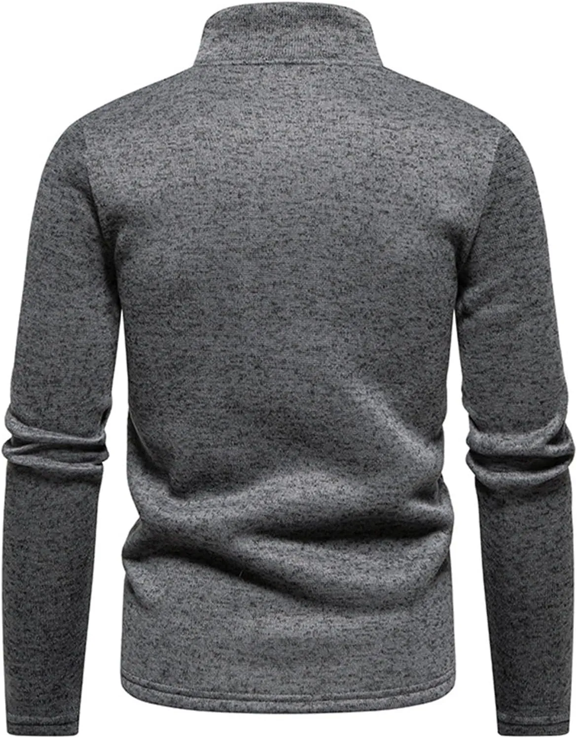 Men's Fleece Full Zip Jacket Lightweight Stand Collar Jackets Soft Warm Windproof Casual Workout Sports Coats