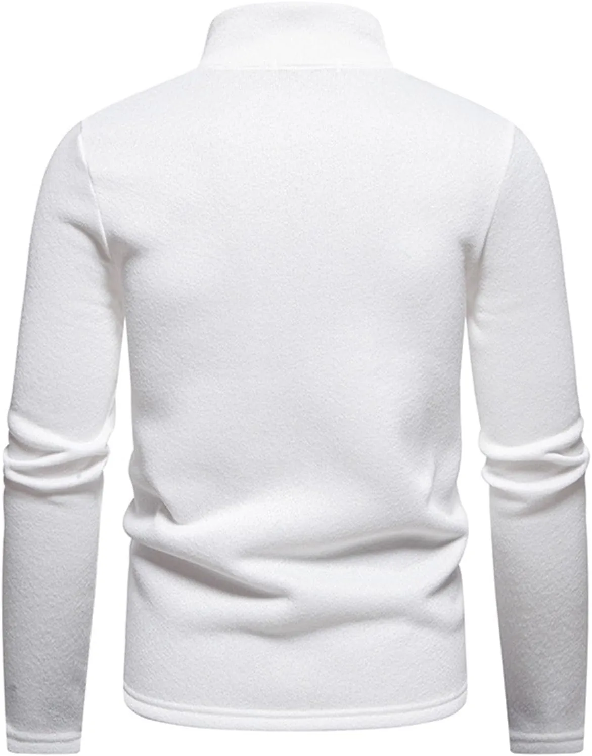 Men's Fleece Full Zip Jacket Lightweight Stand Collar Jackets Soft Warm Windproof Casual Workout Sports Coats