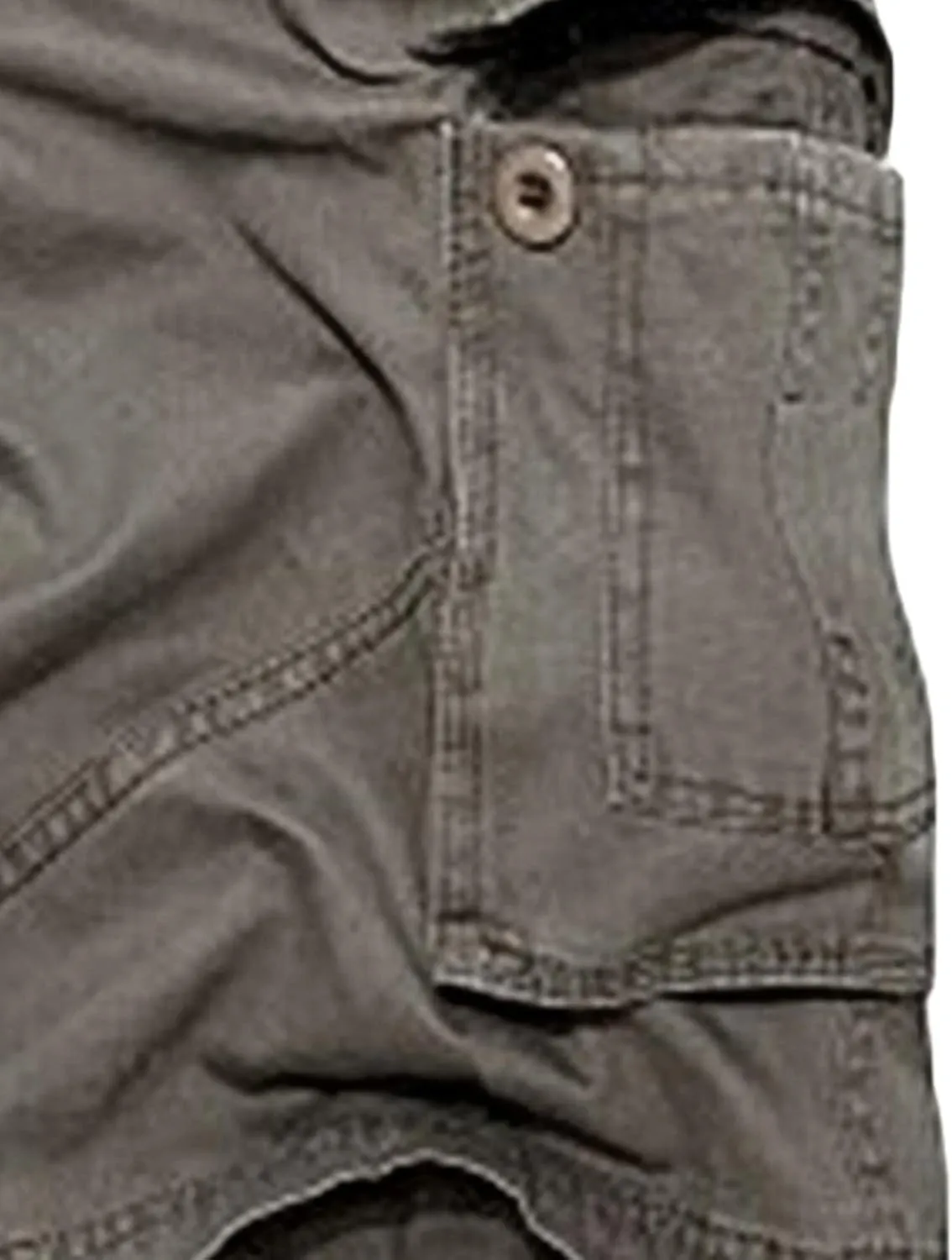 Men's Lightweight Casual Cargo Shorts Twill Zipper Pockets Outdoor Short Pants Cotton Military Army Short No Belt