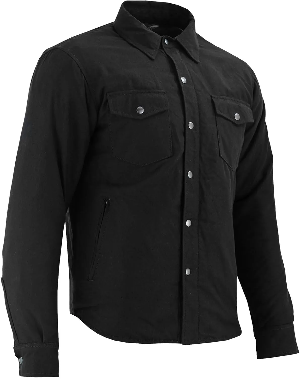 Men's Motorcycle Riding Flannel Shirt, Concealed Carry Jacket,CE Approved with Level 1 Protection Kevlar on Protected Areas