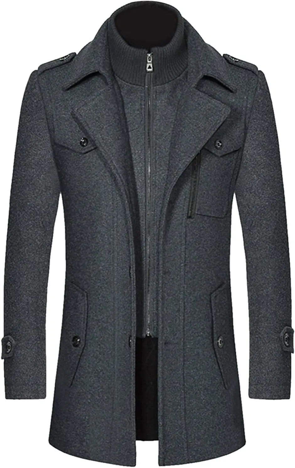 Mens Rain Jacket British Long Trench Coat Men Raincoat Fog Trench Coat Men Wool Overcoat Fog Trench Coat Men Big And