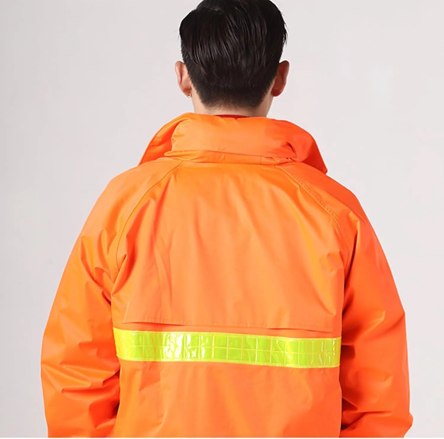 Men’s Raincoat, Hooded Rain Jacket with Pants, Breathable Rain Gear, for Outdoor Sports Cycling Fishing Golf