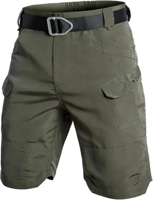 Men's Stretch Tactical Shorts Water Resistant Ripstop Cargo Shorts Outdoor Lightweight Work Hiking Pants