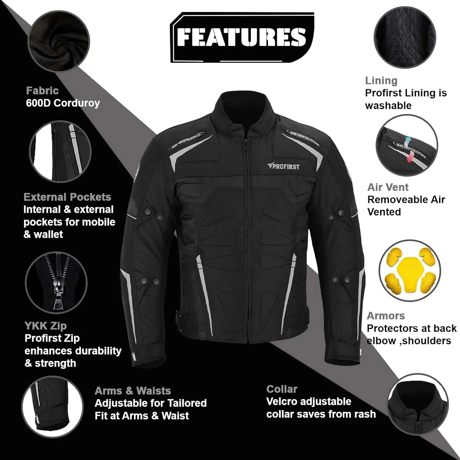 Motorbike Protective Jacket For Men Motorcycle Offroad Dirtbike Jacket CE Armored Dualsports Enduro Motorcycle Jacket