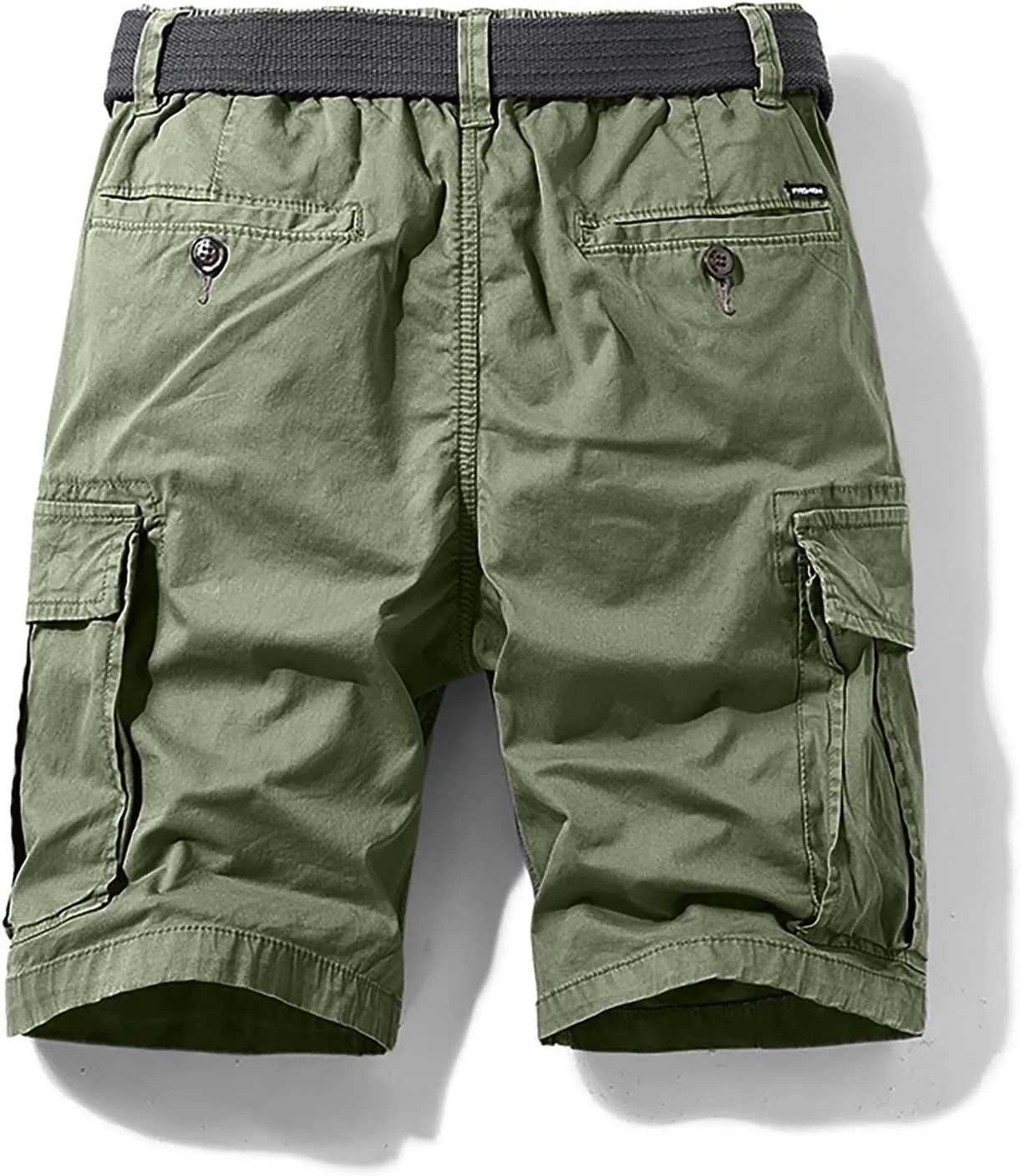 Muscularfit 5 Inch Inseam Shorts Men 2023 Drawstring Elastic Waist Multi Pockets Cargo Shorts Outdoor Utility Tooling Shorts