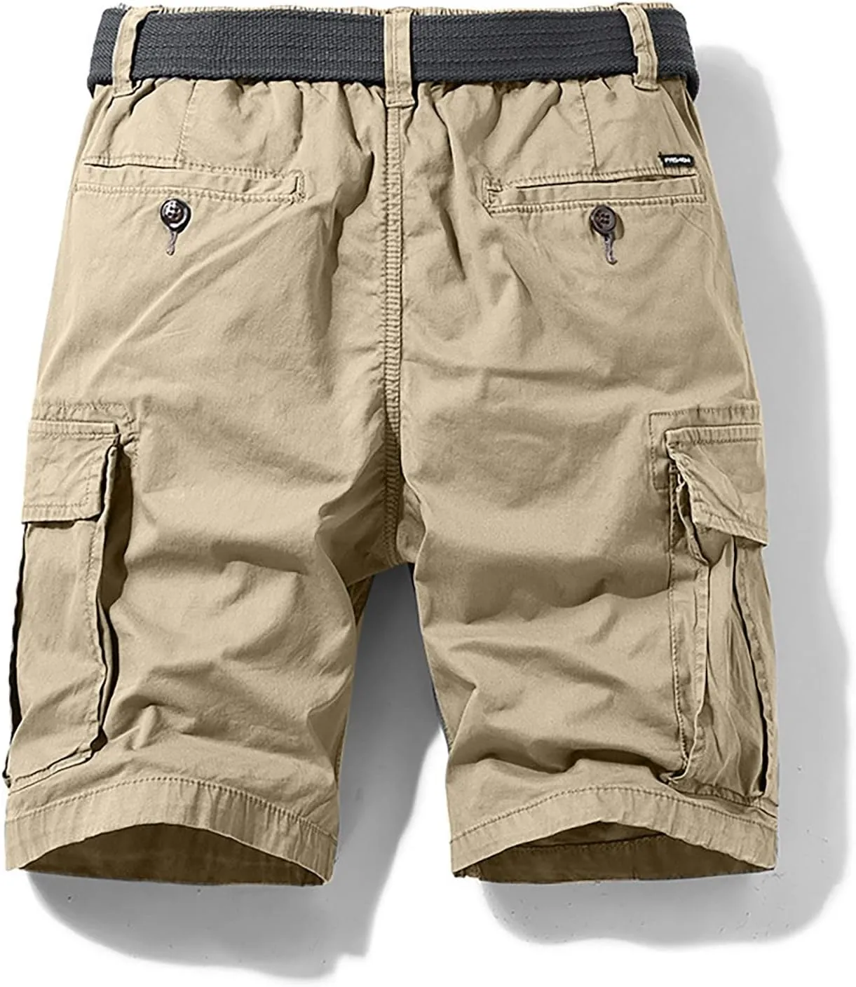 Muscularfit 5 Inch Inseam Shorts Men 2023 Drawstring Elastic Waist Multi Pockets Cargo Shorts Outdoor Utility Tooling Shorts