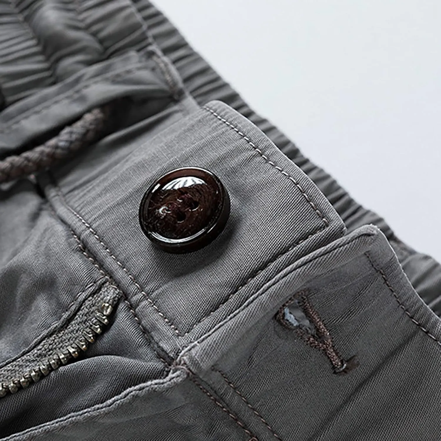 Muscularfit 5 Inch Inseam Shorts Men 2023 Drawstring Elastic Waist Multi Pockets Cargo Shorts Outdoor Utility Tooling Shorts