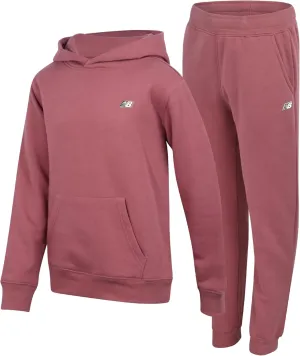 New Balance Boys' Sweatsuit Set - 2 Piece Pullover Hoodie Sweatshirt and Jogger Pants - Boys Activewear Fleece Jogset (8-20)