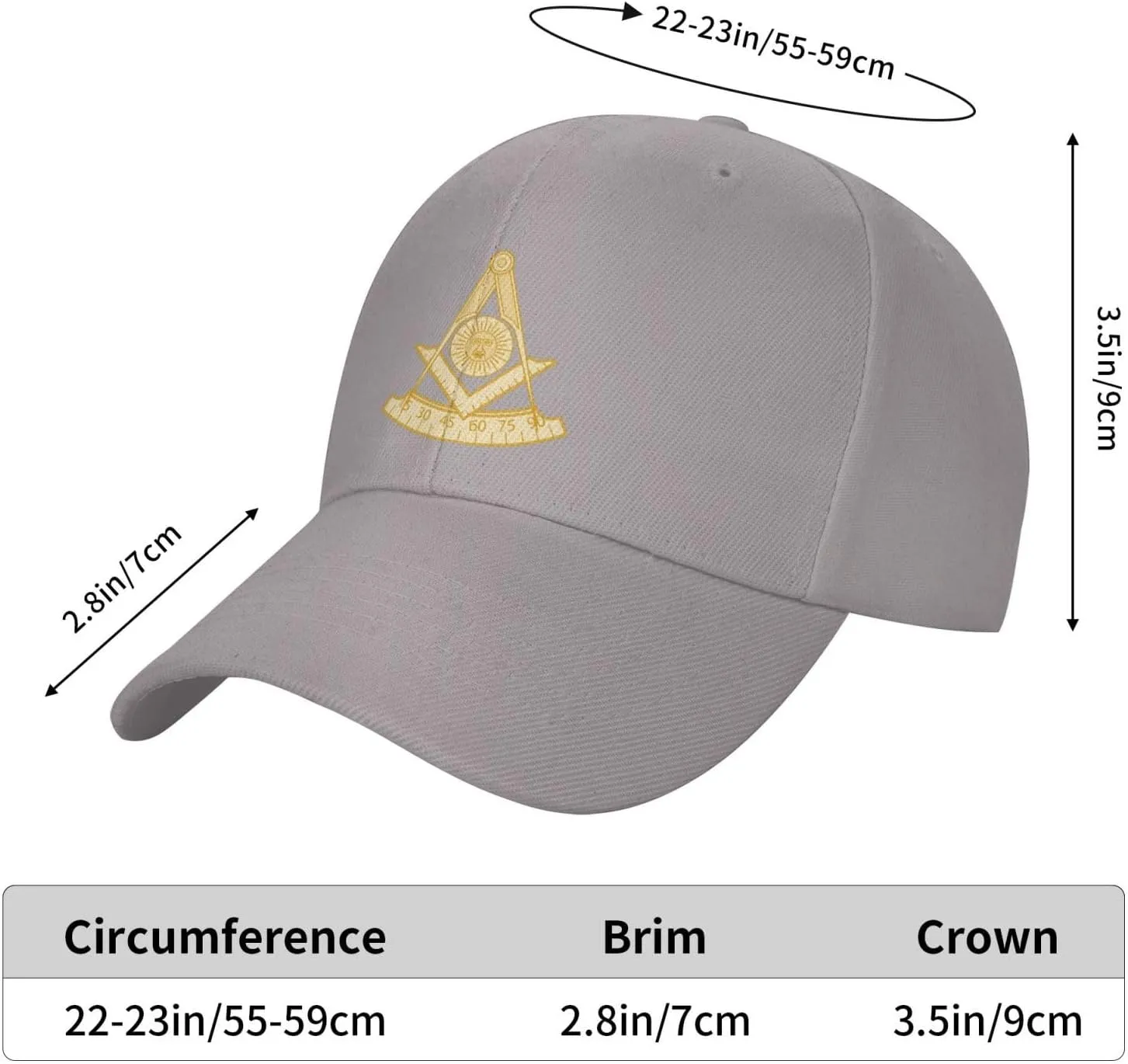 ONVOWO Past Master Jewel Funny Gifts Baseball Hats Men Black Hip Hop Hat Flat Hat Adjustable Cap Snapback Hat for Men Women