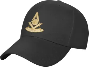 ONVOWO Past Master Jewel Funny Gifts Baseball Hats Men Black Hip Hop Hat Flat Hat Adjustable Cap Snapback Hat for Men Women