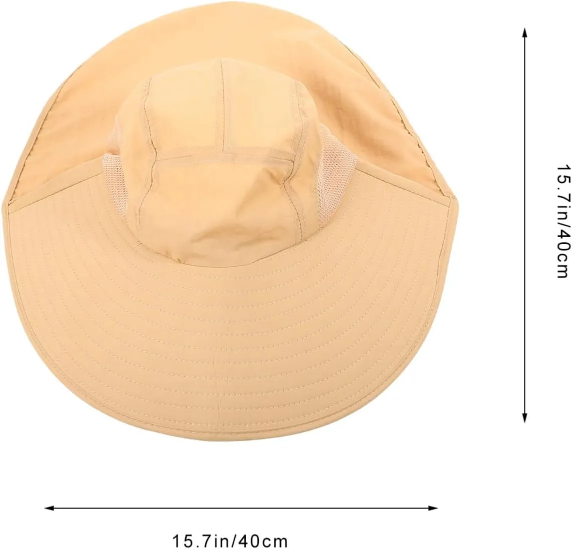 POPETPOP Wide Brim Sun Hat for Men Women Fashionable Protection Outdoor Fishing Hat with Quick Dry Breathable