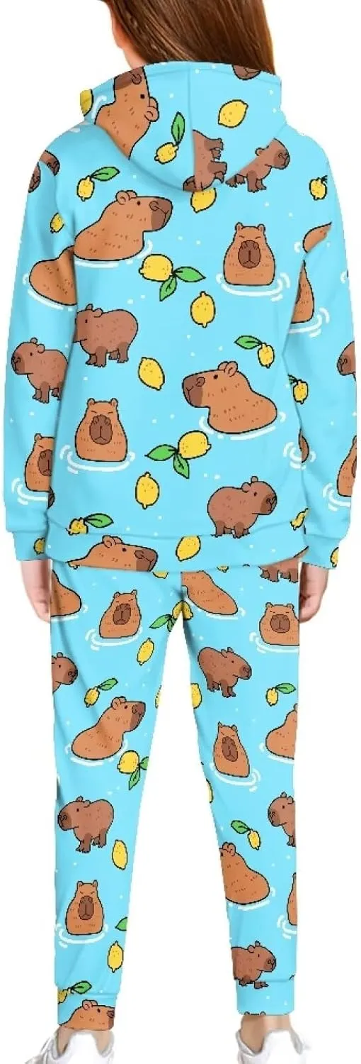 Renewold Kids Hoodie Sweatshirt and Sweatpants 2 Pieces Set Boys Girls Tracksuits Activewear for 4-12 Years