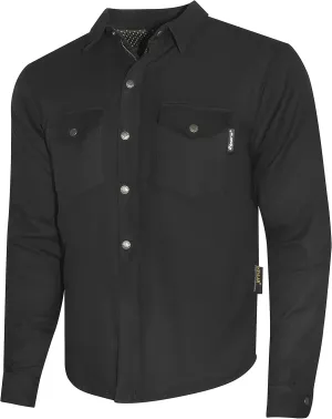 Riparo Motorcycle Riding Work Shirt for Men Long Sleeve Flannel Armored Shirt with Kevlar and CE Removable Protectors