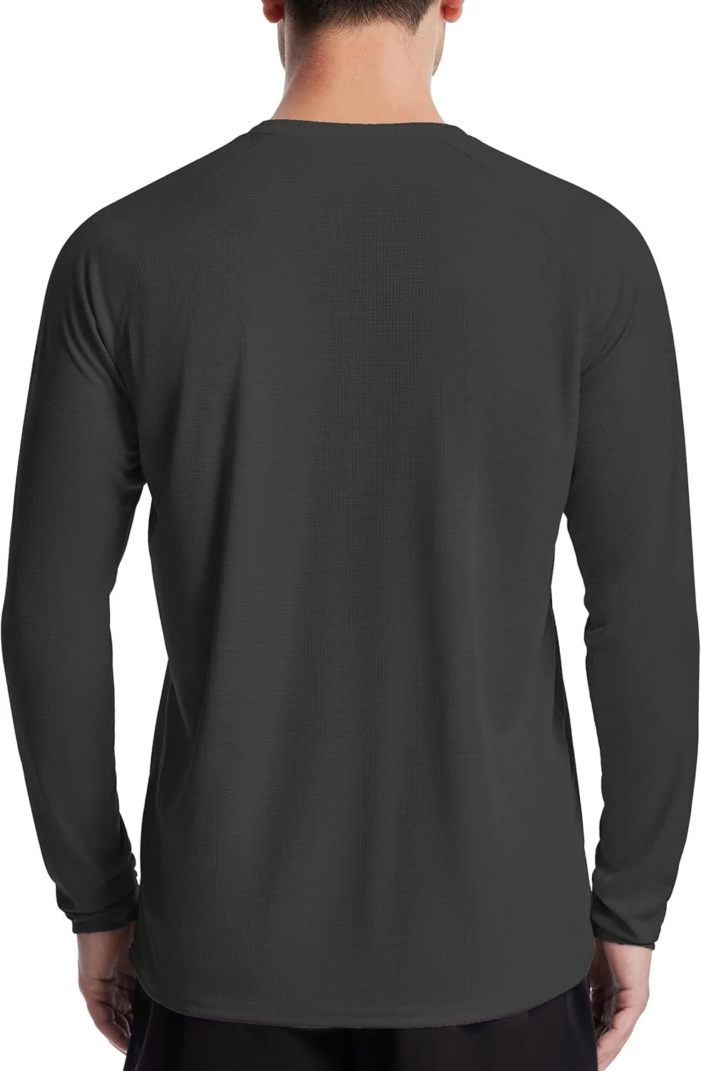 Roadbox Men's UPF 50  Swim Rash Guard, Long Sleeve UV Sun Protection SPF Water Shirts Quick Dry for Outdoor Fishing Hiking