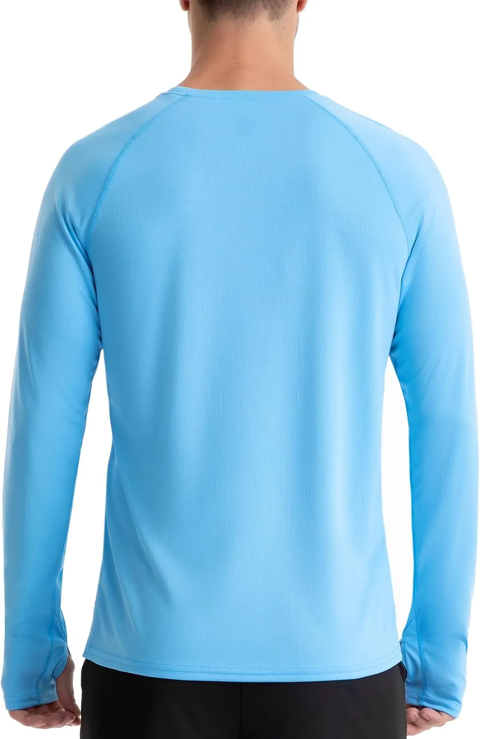 Roadbox Men's UPF 50  Swim Rash Guard, Long Sleeve UV Sun Protection SPF Water Shirts Quick Dry for Outdoor Fishing Hiking