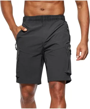 RTRDE Men's Shorts Casual Hiking Cargo Shorts Work Casual Summer Lightweight Bermuda Shorts with Pockets Golf, M-4XL