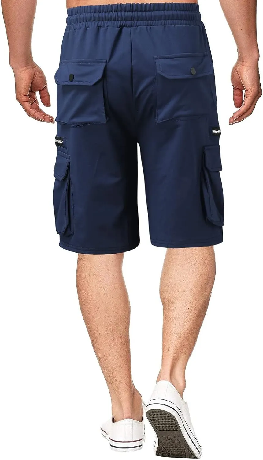 RTRDE Men's Shorts Casual Hiking Cargo Shorts Work Casual Summer Lightweight Bermuda Shorts with Pockets Golf, M-4XL