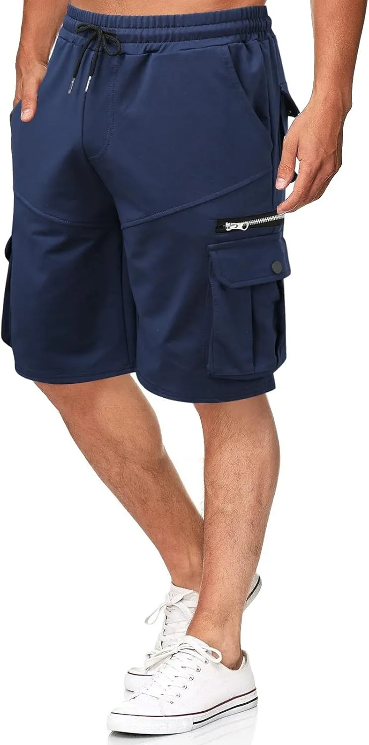 RTRDE Men's Shorts Casual Hiking Cargo Shorts Work Casual Summer Lightweight Bermuda Shorts with Pockets Golf, M-4XL