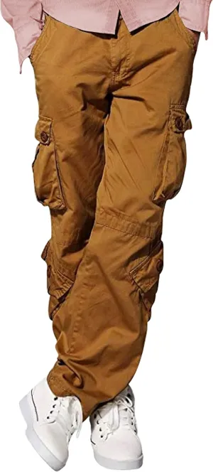 Skylinewears Men’s Wild Cargo Pants - Tactical Military Combat Pants, Lightweight 8-Pocket Outdoor Work Trousers