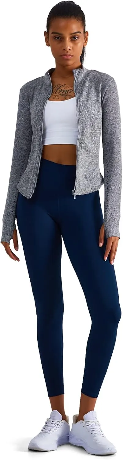 sphinx cat Womens Athletic Long Sleeve Full Zip Running Track Jacket Workout Yoga Sportwear with Thumb Holes Slim Fit