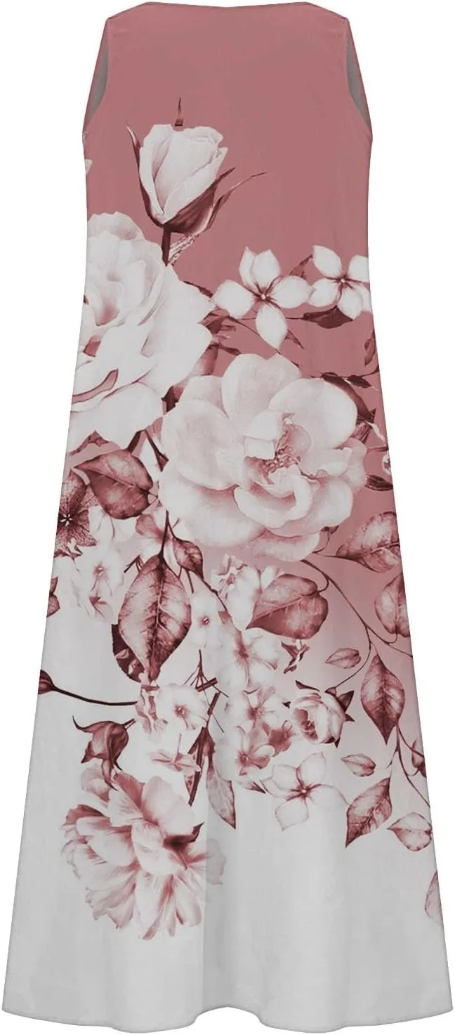Summer Dresses for Teens Summer Dresses for Women Plus Size Beach Dress Casual Sundresses Sexy Sleeveless Dress