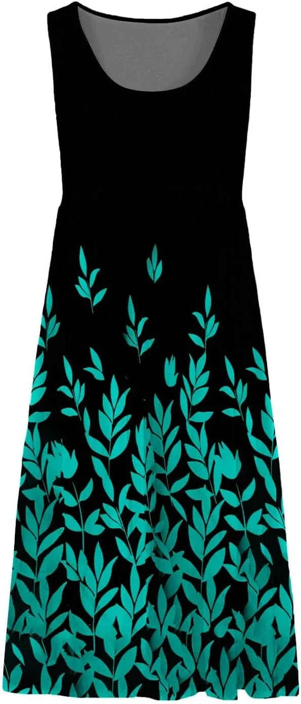 Summer Dresses for Teens Summer Dresses for Women Plus Size Beach Dress Casual Sundresses Sexy Sleeveless Dress