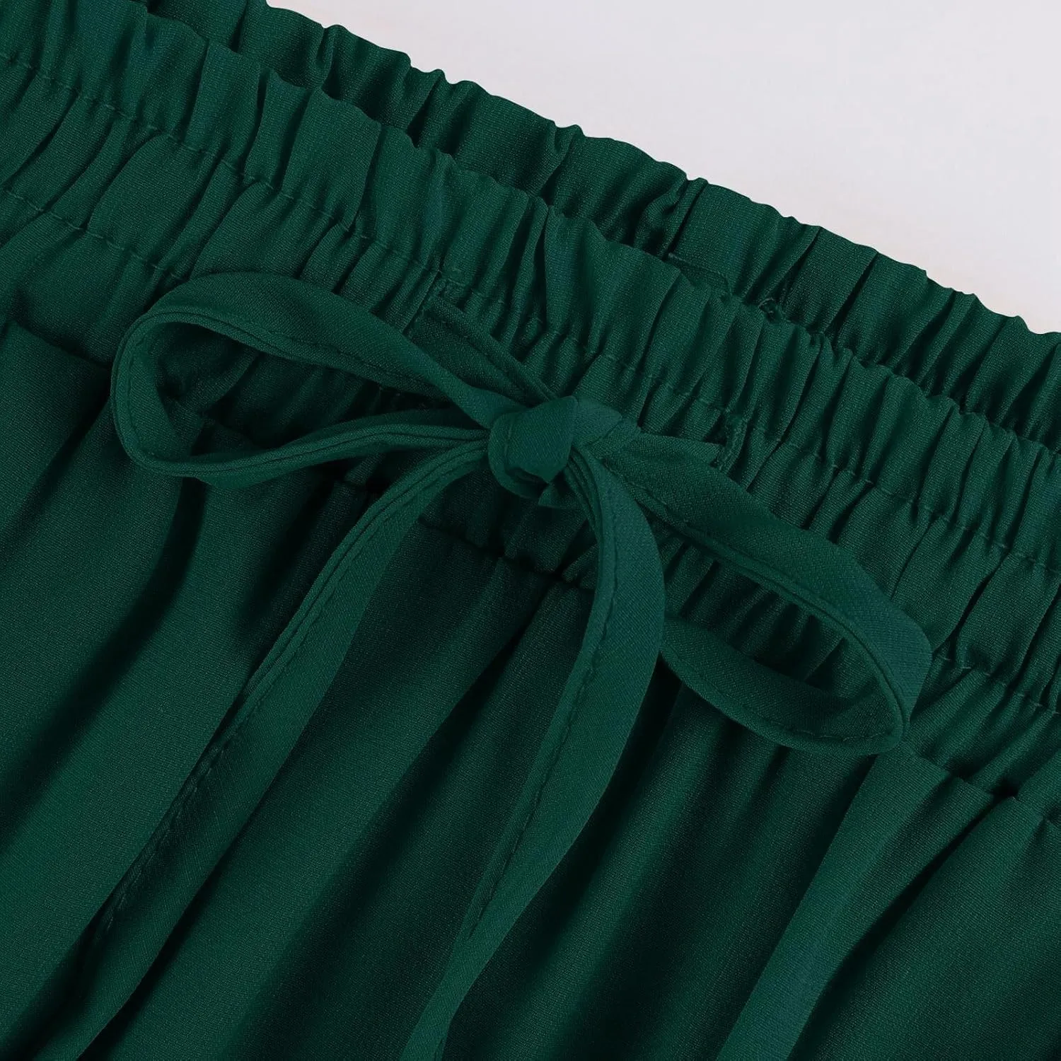 Summer Skirts for Women 2025 Vacation Pleated Long Skirt Maxi Length Tiered Swing Flowy Boho Beach Outfits w/Pockets