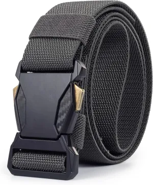 Tactical Belt Men Gun-Belt - Military Hiking Rigger Web Work Belt