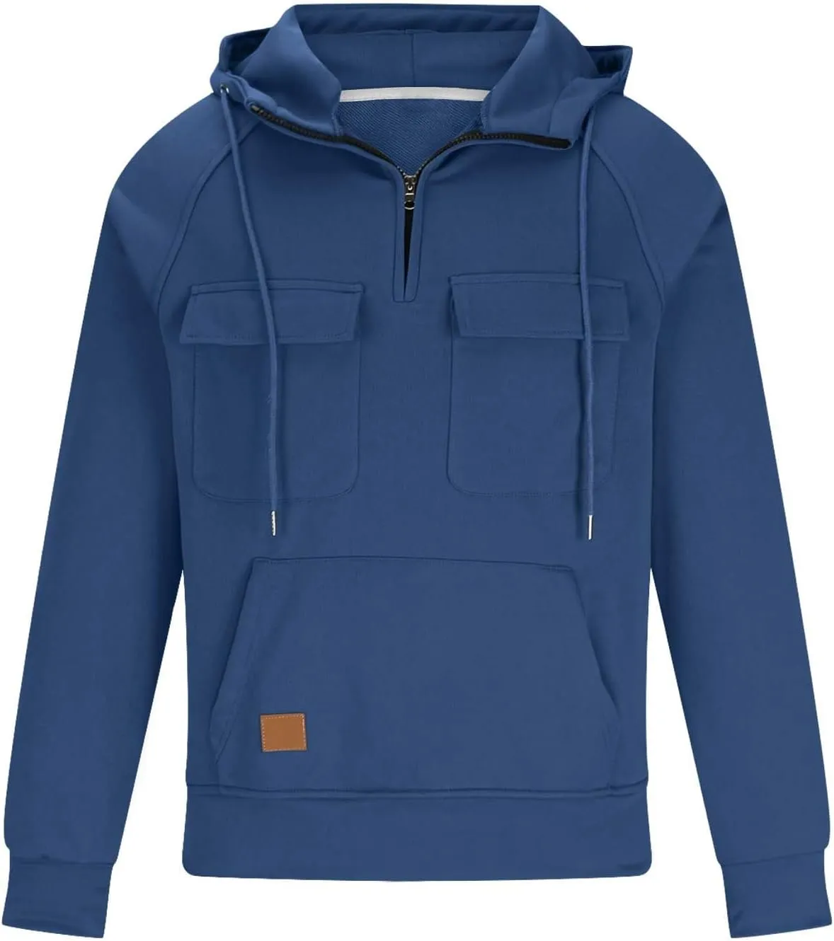 Tactical Sweatshirts Men Hoodies 1/4 Zip Winter Long Sleeve Workout Gym Cargo Pullover Sports Outdoor Winter Jacket