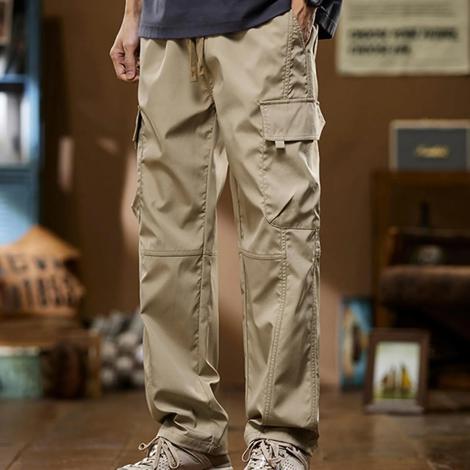 Tactical Work Pants For Men Outdoor Utility Fishing Hiking Long Pants Miliary Uniform Cargo Pants With Multi Pockets