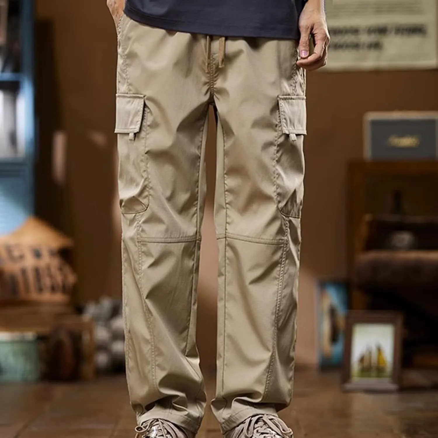 Tactical Work Pants For Men Outdoor Utility Fishing Hiking Long Pants Miliary Uniform Cargo Pants With Multi Pockets