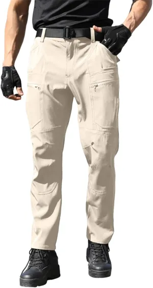 Travel Cargo Pants for Men, Lightweight Outdoor Utility Trendy Mens Work Pants
