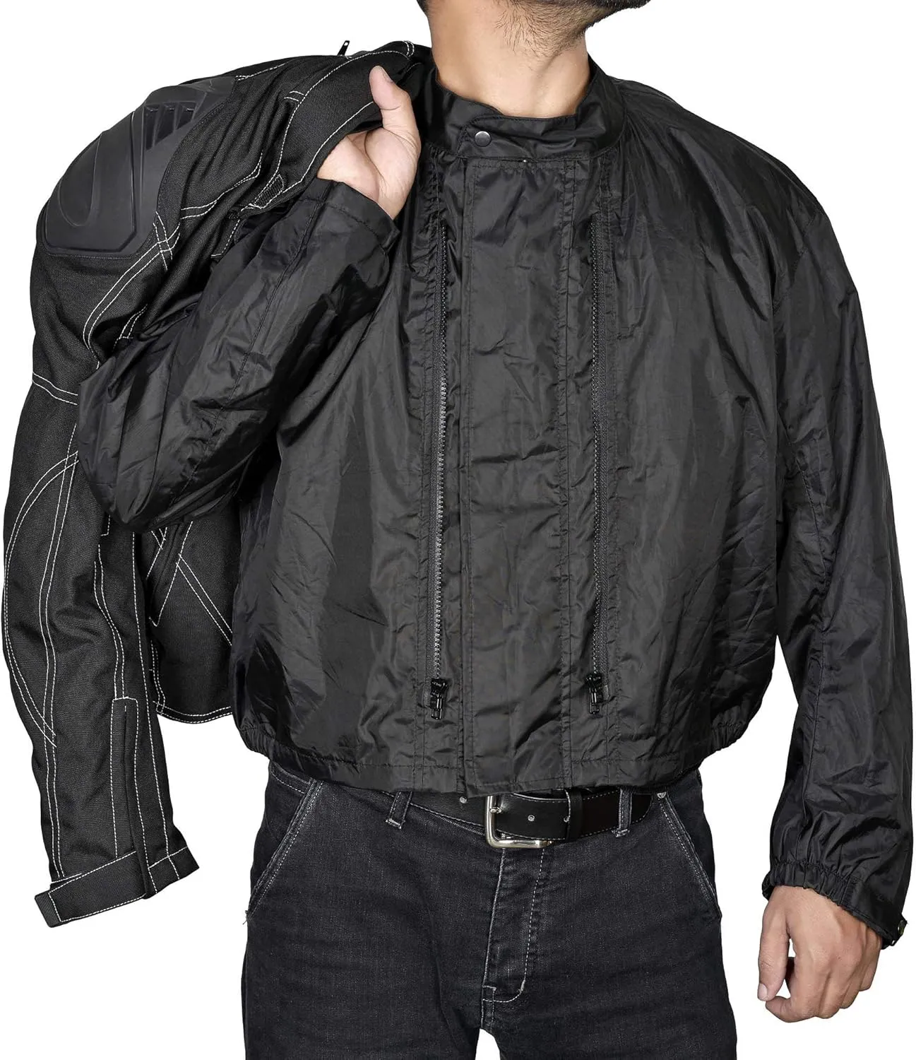 WICKED STOCK Motorcycle Jacket for Men Motorbike Powersport Riding Gear Dirt Bike Racing Adventure Biker Jackets