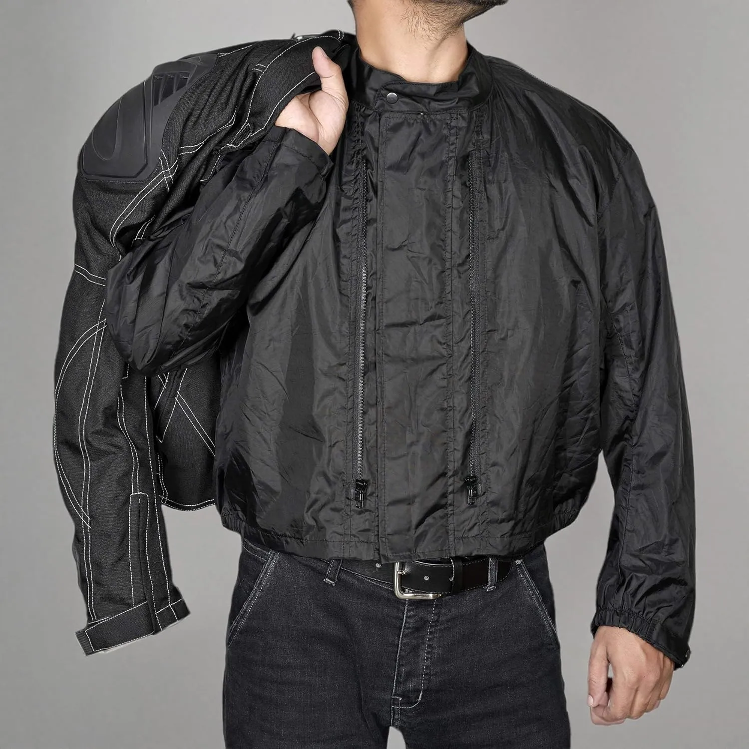 WICKED STOCK Motorcycle Jacket for Men Motorbike Powersport Riding Gear Dirt Bike Racing Adventure Biker Jackets