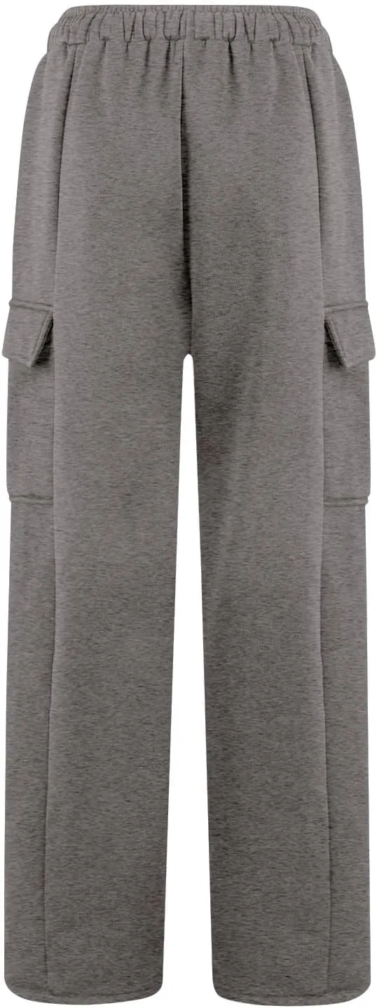 Women Baggy Wide Leg Sweatpants 2024 Trendy Drawstring High Waisted Casual Open Bottom Trousers Jogger Pant