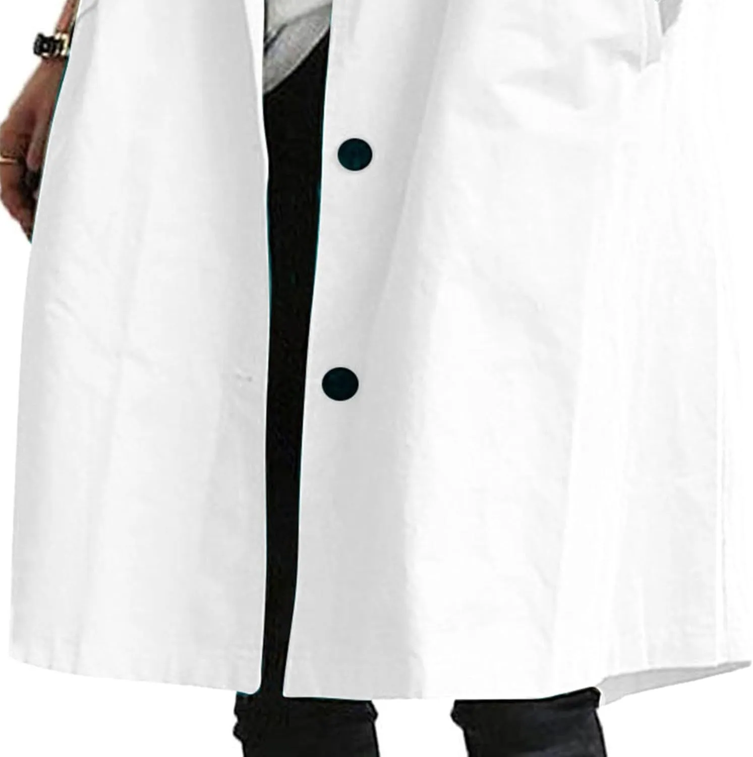 Women Hooded Windbreaker Trench Coat Single Breasted Windproof Long Overcoat Lightweight Fashion Jackets Outerwear