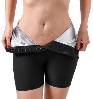 Women Slimming Pants High Waist Anti-cellulite Trousers Hot Thermo Neoprene Sauna Sweat Leggings For Fitness Yoga Gym Shapewear Sauna Suits (Color : Three-Divided, Size : Large)
