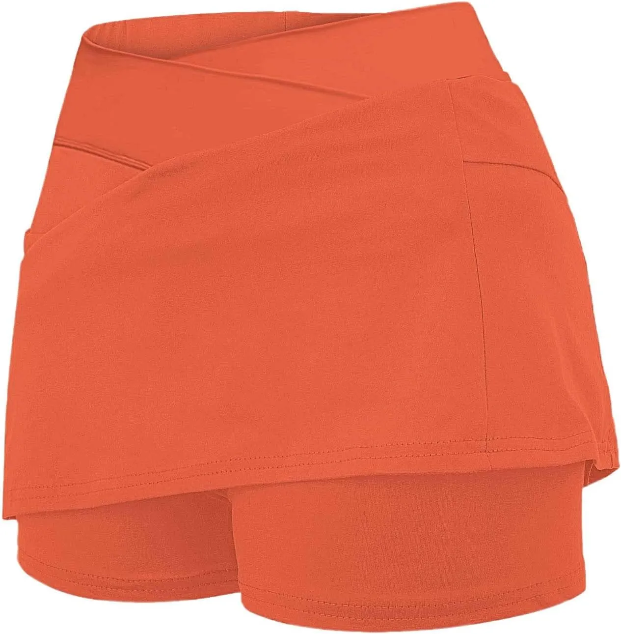 Women's Golf Skirts with Shorts Crossover Athletic Tennis Skorts with Pockets Casual Workout Pickleball Mini Skort