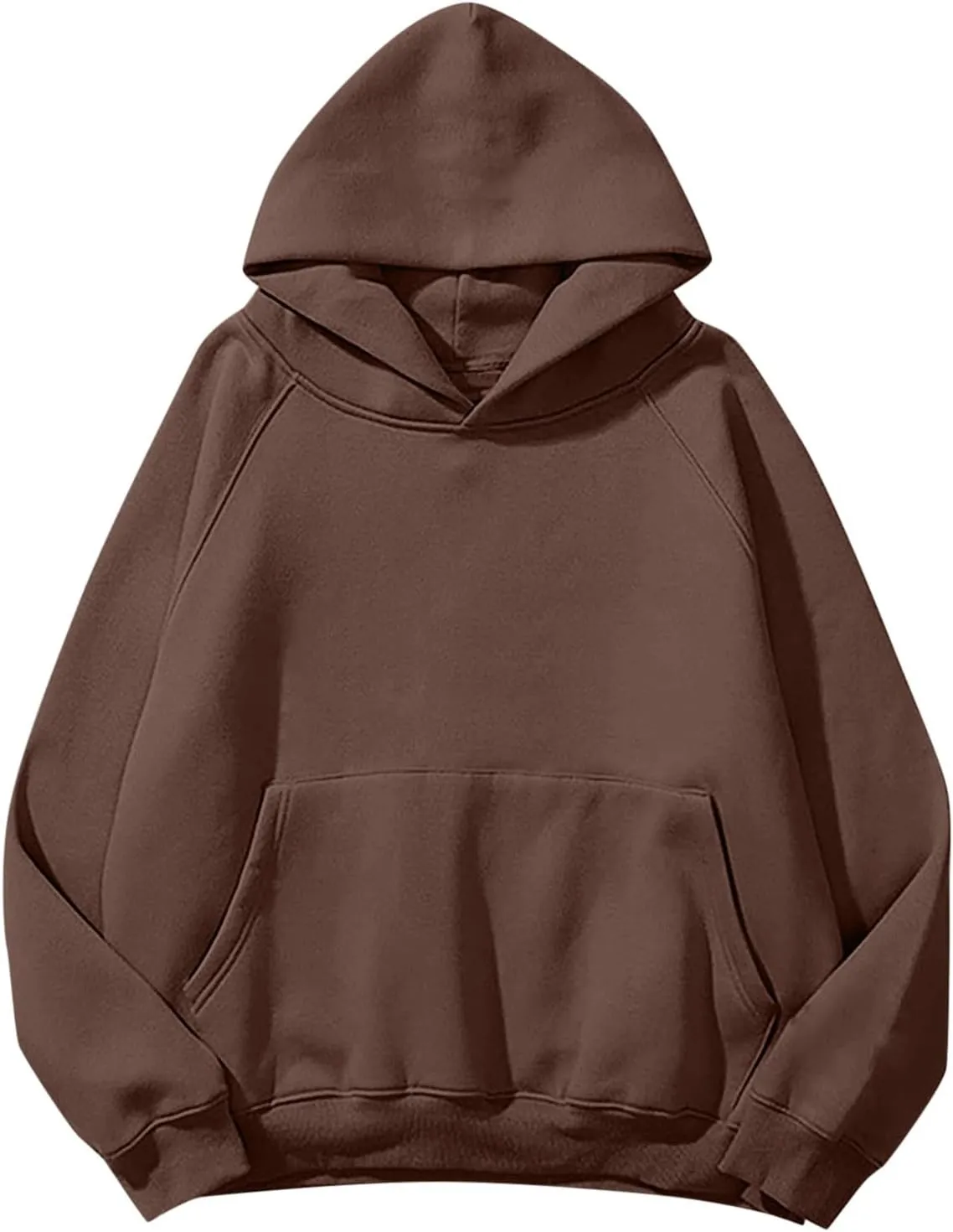 Womens Oversized Hoodies Loose Long Sleeve Pullover Tops with Pockets Solid Hoodies Fall Winter Fashion Clothes 2024