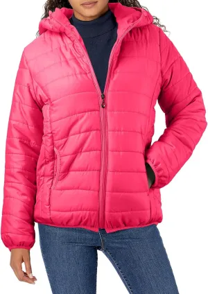 Women's Puffer Coat Casual Lightweight Zip Up Mama Warm Short Winter Down Jacket Hooded Quilted Jackets with Pockets