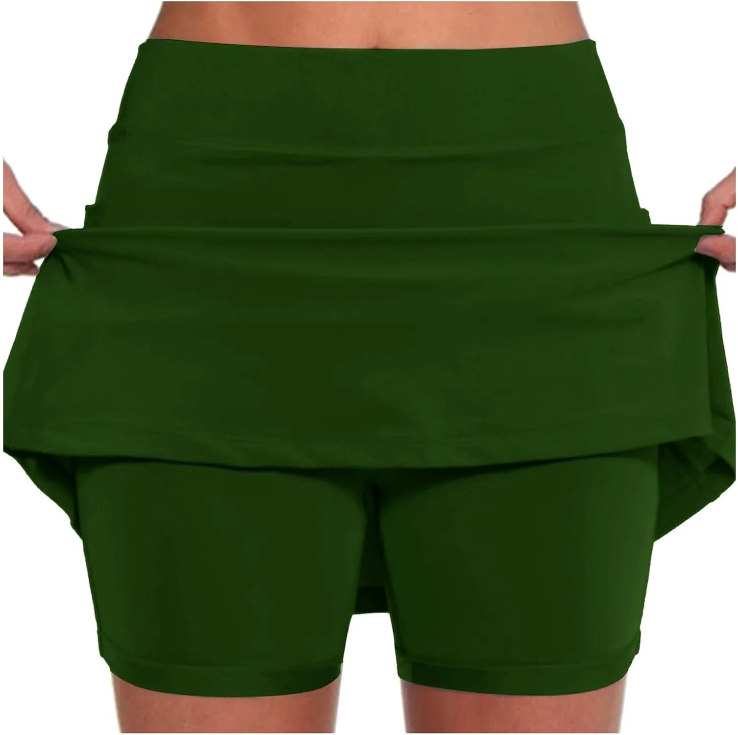 Womens Tennis Skirts with Shorts Underneath Summer Athletic Golf Skorts 2025 Workout Tummy Control Skirt with Pockets
