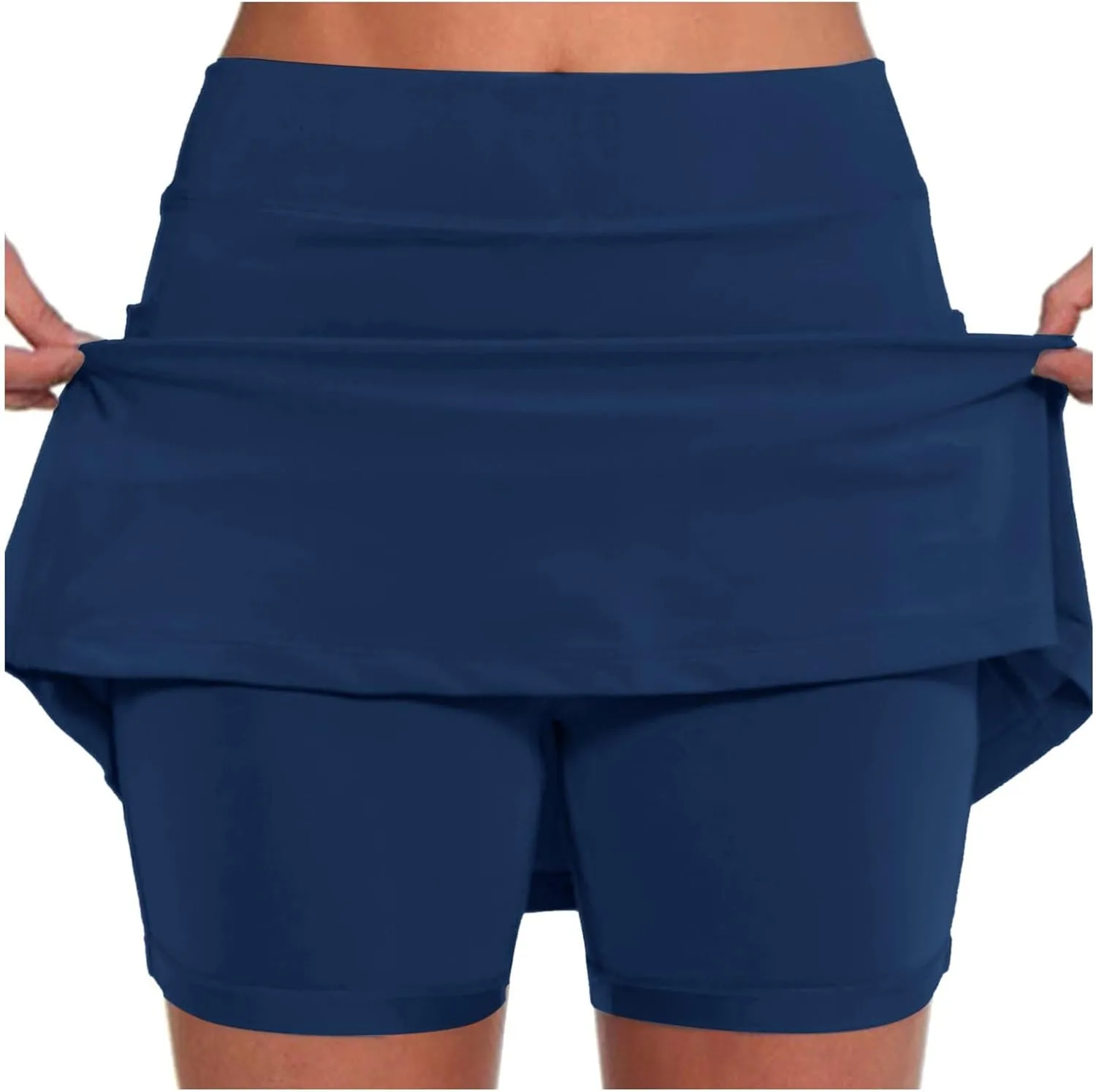 Womens Tennis Skirts with Shorts Underneath Summer Athletic Golf Skorts 2025 Workout Tummy Control Skirt with Pockets