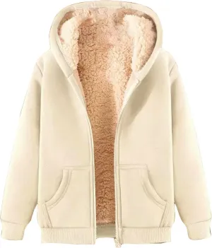 Women's Trench Elegant Plain Jacket Long Sleeve Trench Warm Winter Down Coat Button Up Sherpa Fleece Hooded Jackets