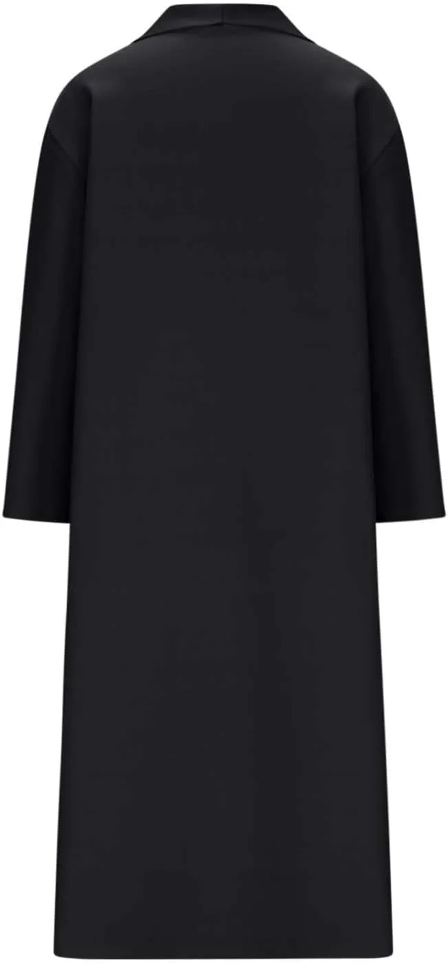 XUNRYAN Womens Long Trench Coat Open Front Cardigan Sweater Jackets Wool-Blend Lapel Overcoat Outerwear Winter Fall Fashion