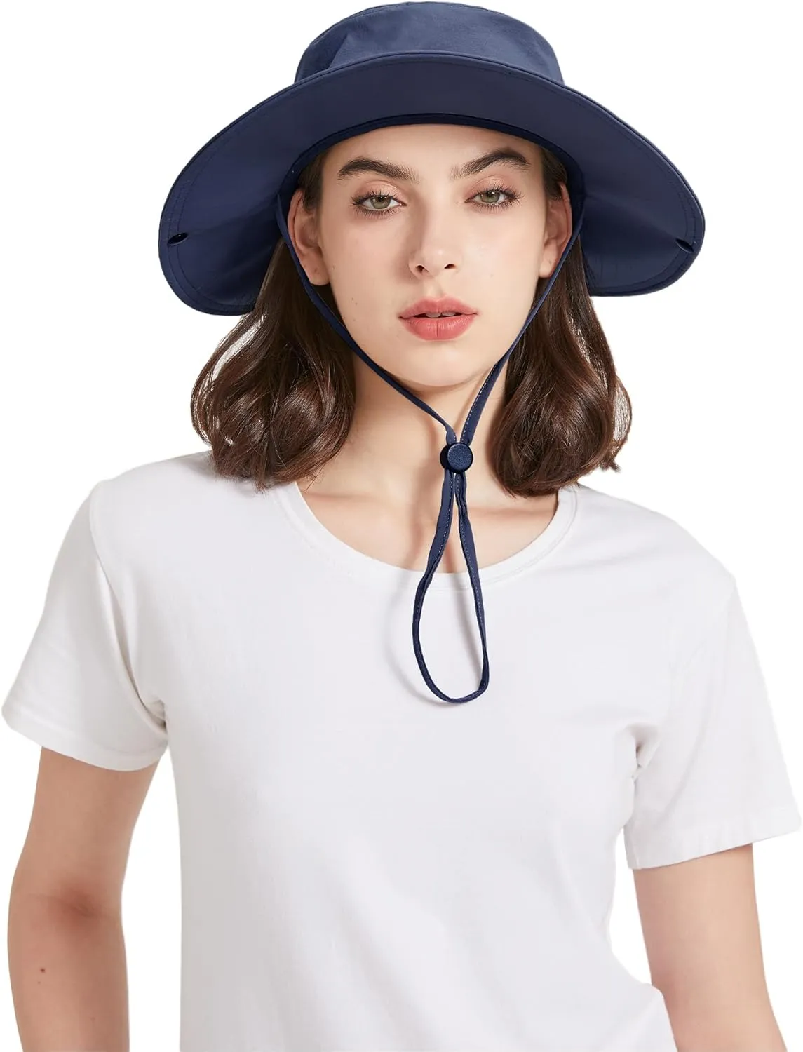 Zylioo 3XL/2XL/XL/L/M UV Boonie Sun Hat,Oversize Quick Dry Breathable Fishing Hats,UPF Cool Summer Hats with Strap